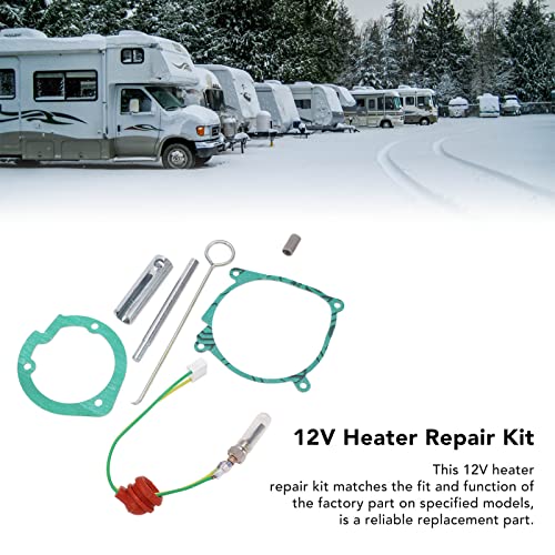 12V 2KW Air Parking Heater Glow Plug Repair Kit with Ceramic Glow Plug Wrench and Gasket for Webasto (Part Number 252069100102)