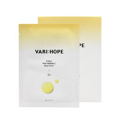 Berryhop VARI HOPE 8 Days Pure Vitamin C Plus Mask Pack 1 Pack, 5 Packs