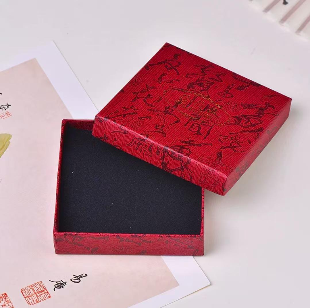 

Cinnabar Crystal Calligraphy Brush Pendant Necklace with Gold Dust - Unisex Gift
