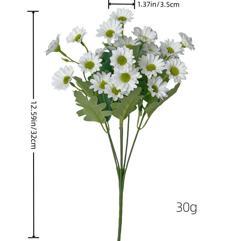 7-Head High-Quality Artificial Chamomile Daisy Bouquet for Spring Home Decor