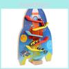 Wooden Rocket Track Toy With Inertia Mechanism For Kids Educational Play