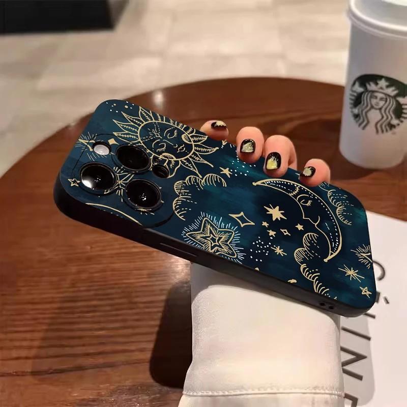 Moon Sun Design Phone Case For Samsung Galaxy A37 A57 A25 A56 A16 A06 A35 A05s A15 A34 A24 A05 A13 A73 A53 A23 A13 4G 5G Cover