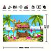 1 szt., Dekoracje Imprezowe Hawajskie Akcesoria Tło Plażowe Baner Imprezowy Tło Banerowe do Fotobudki Imprezowej Dekoracje Imprezowe Aloha