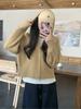 Women's Hooded Wool Cardigan Jacket - Cozy, Fashionable Sweatshirt for Autumn/Winter