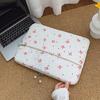 Professional Laptop Bag with Pearl Accent Zipper 13/15 Inch Ruffled Texture Shock-Resistant Cover for Work Leisure Activities