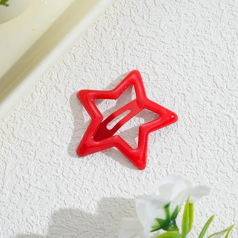 

10 шт./набор Милые красочные заколки для волос в виде звезд для девочек, детей. Прекрасное украшение для волос, заколки, детские аксессуары для волос.