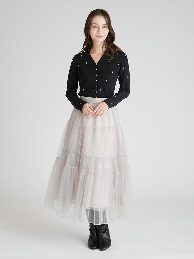 Tulle tiered skirt CWFS261010LGRY36