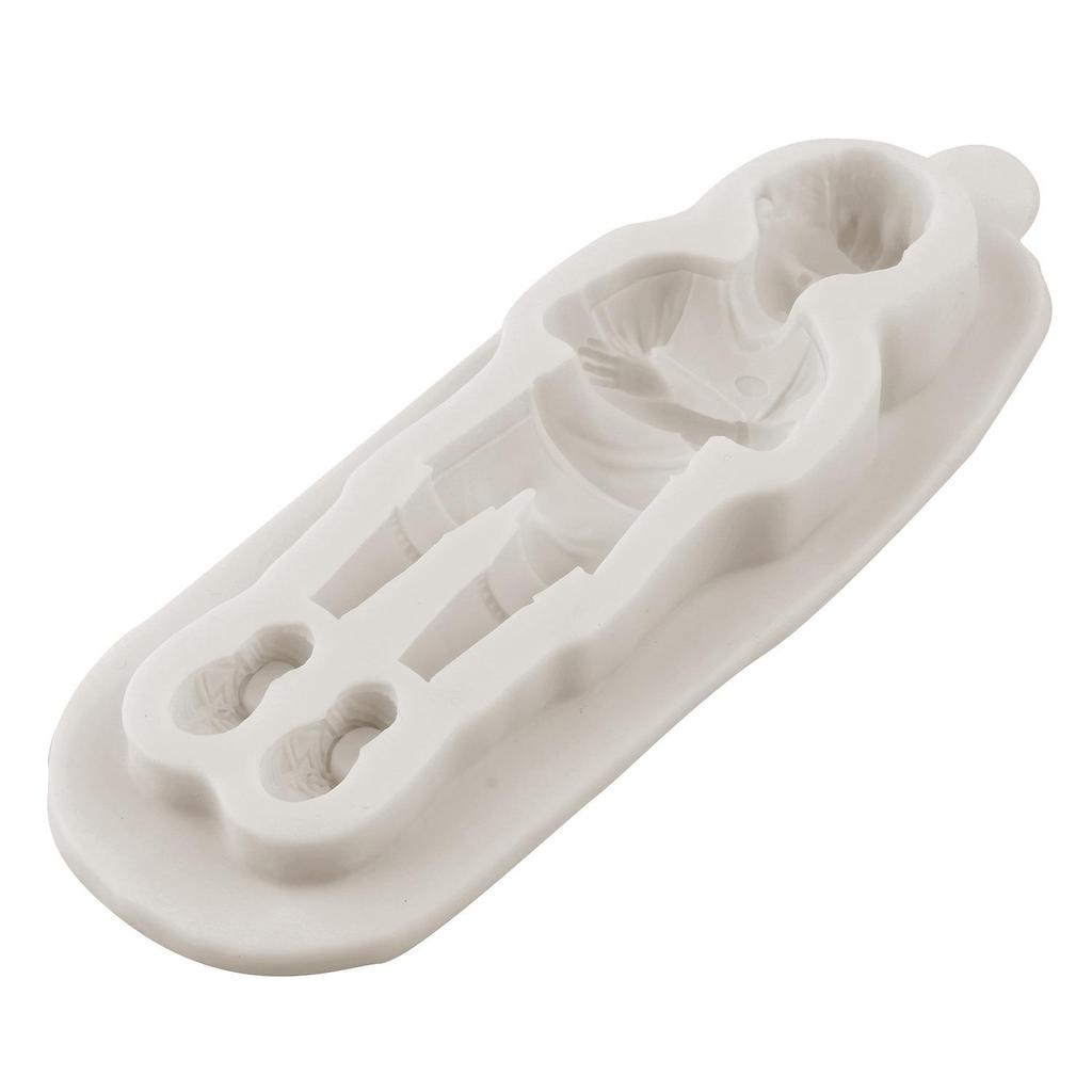 Moldes de Silicone Jogador de Futebol Jogador de Futebol Chuteiras Molde de Fondant Ferramentas para Decoração de Bolo Topper de Cupcake Doce Chocolate Molde de Pasta de Goma
