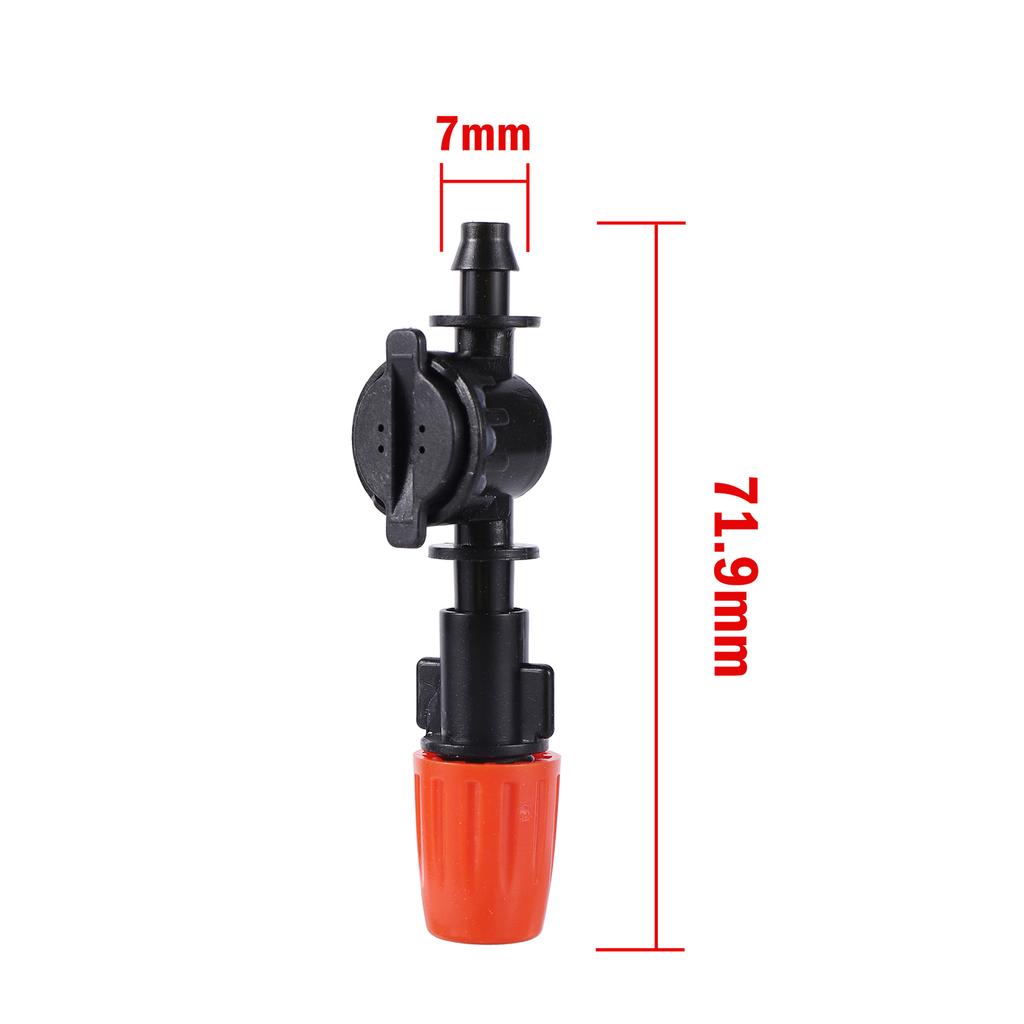 20Pcs Adjustable Orange Misting Nozzle Garden Greenhouse Terrace Watering Cooling Landscape Sprayer Flower Plant Irrigation Tool