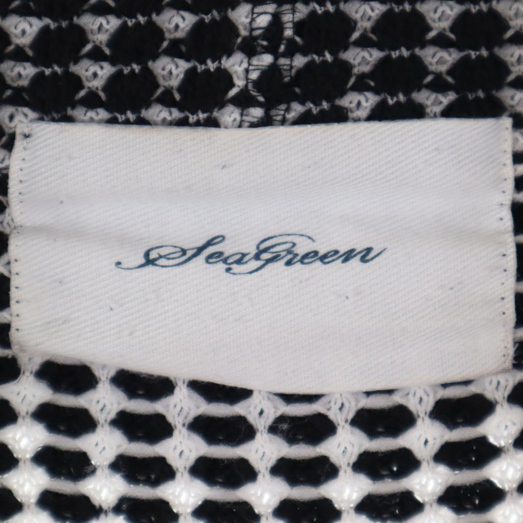 Seagreen Long Sleeve Waffle Zip Hoodie 2 Navy Men's Used