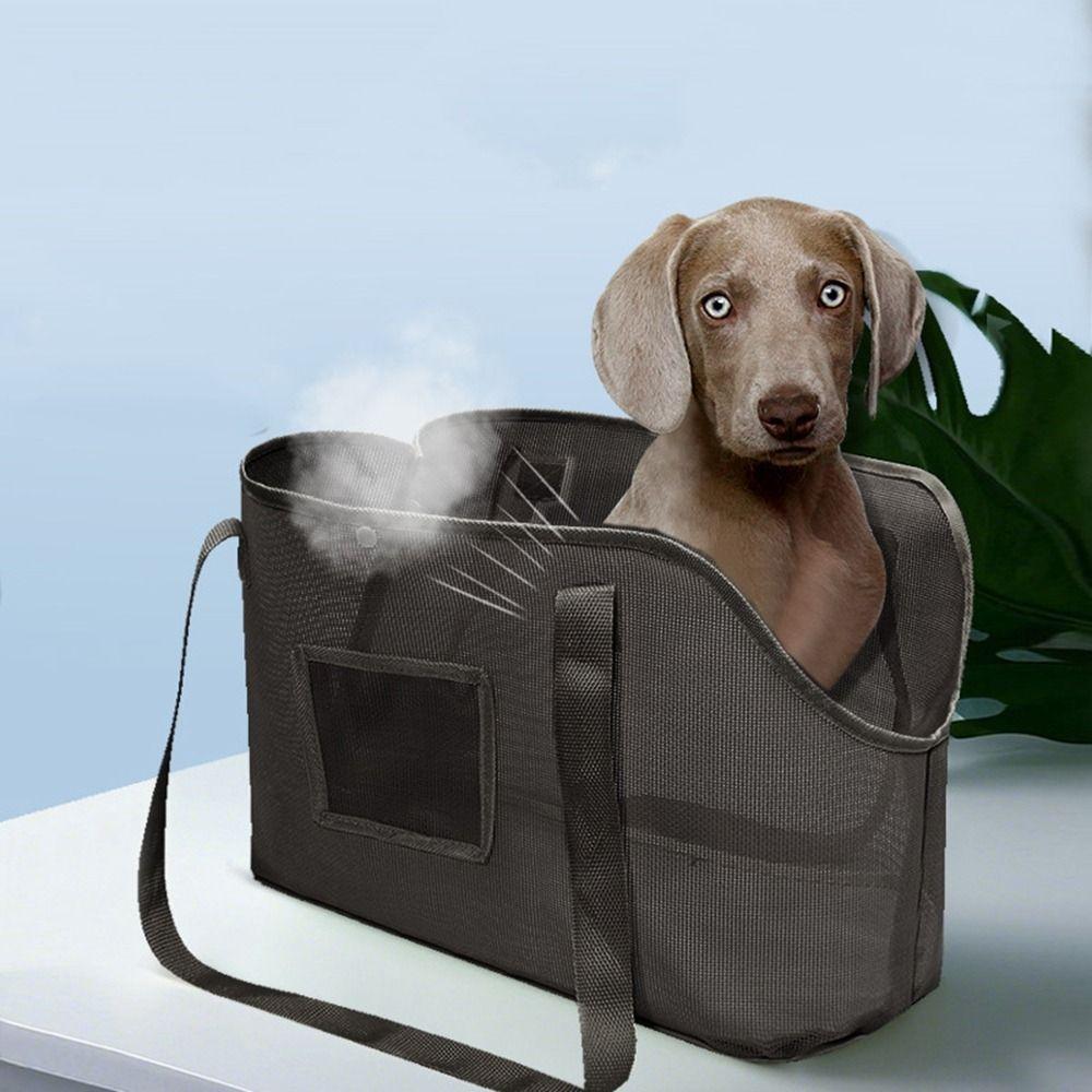 Mesh Puppy Shoulder Handbag Breathable Cats Handbag Portable Dog Carrier Bag  Cats