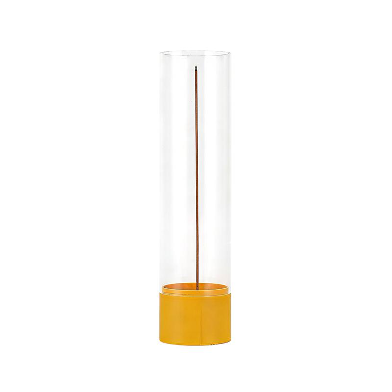 

Glass Incense Holder Anti-Ash Flying Incense Burner with Removable Ash Catcher for Home Decor Yoga Meditation