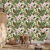 Tropical Leaves with Cacti Wallpaper for Living Room and Bedroom 50x1000