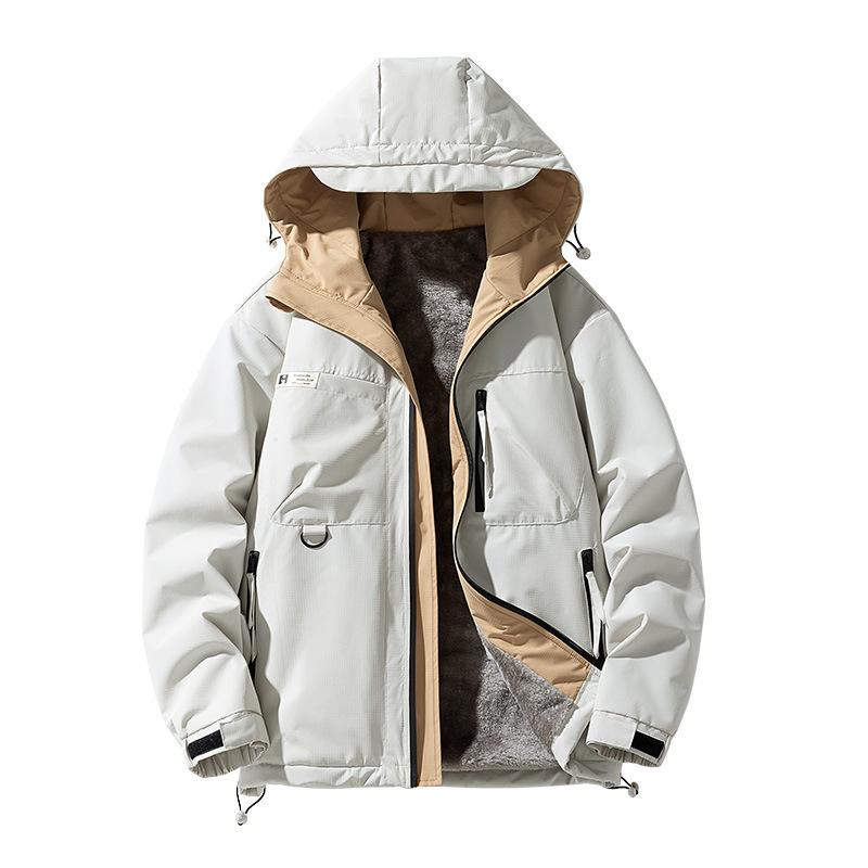 

Куртка мужская осенне-зимняя бархатная новая повседневная универсальная трендовая свободного кроя большого размера M