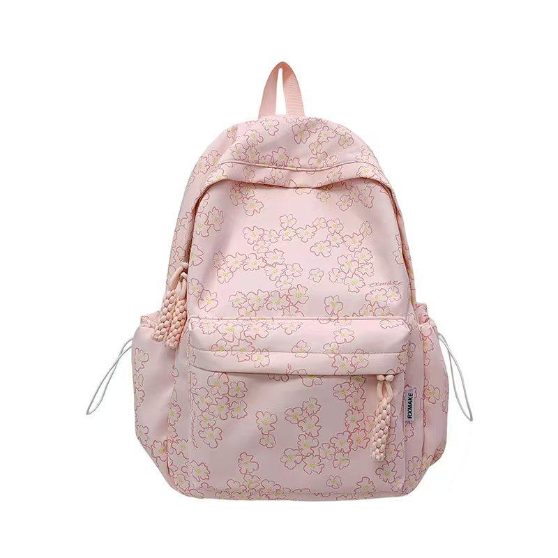Schoolbag New High-value Japanese Ins Wind Dopamine Soft Girl Girls Junior High School Students Large Capacity Lightweight Backpack