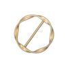 5/6Pcs Spiral Circle Zinc Alloy Metal Round Three-Speed Knotted Silk Scarf Buckle European And American Style