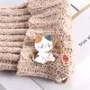 Decoration Friend Gift Jewelry Accessories Cat Brooch Cat Fishing Brooch Badge Pin Enamel Brooch