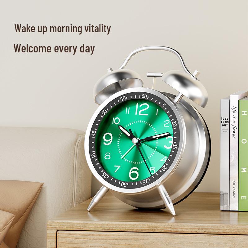 2025 Mechanical Alarm Clock for Students & Seniors - Compact, Rechargeable Wake-Up Call