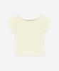 Debiweeo Women'S Yoga Wear Devi-Do1001-Cream Pilates [Do] Soft Cap Sleeve T-Shirt
