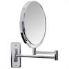 JERDON 8Inch TwoSided Swivel Wall Mount Mirror Makeup Mirror with 8X Magnification 13.5 Inch Wall Extension Chrome Finish Model