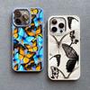 Animal Chromatic Colour Butterfly Print Silicone Phone Case For iPhone 13 12 Mini 11 Pro Max 16 15 14 Plus Pro Max XR XS X Cover