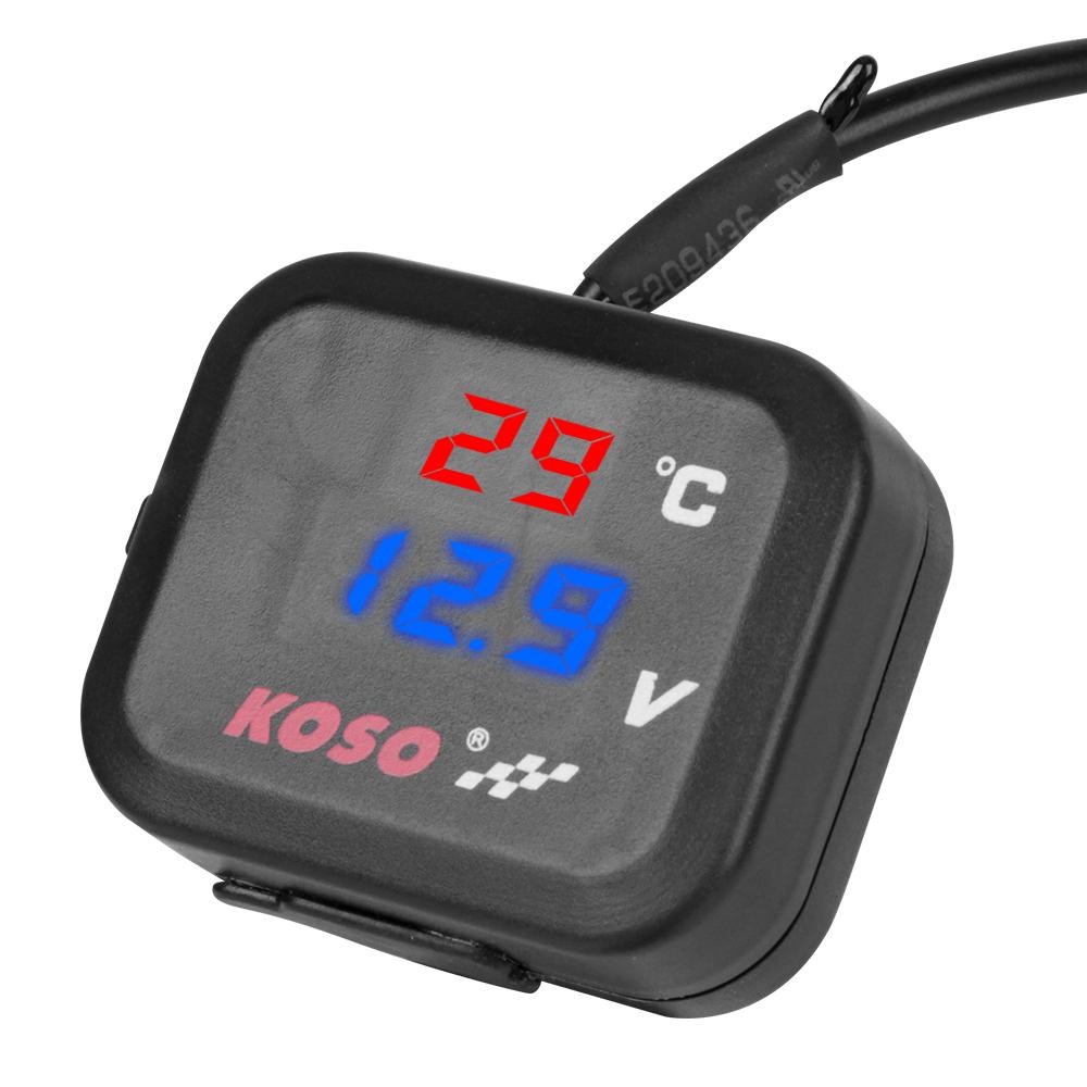 Universeller Temperaturanzeiger Motorrad Wassertemperaturmesser USB Handy-Ladegerät für HONDA SUZUKI Zubehör