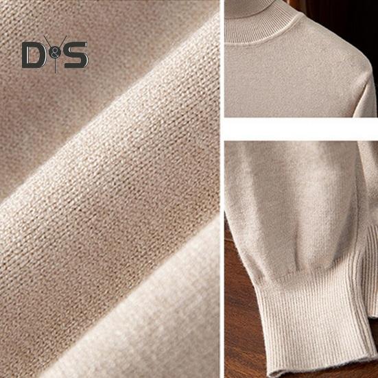 Podzim Zima Pánský svetr Vysoký límec Úplet Silný Elastický Dlouhé Rukávy Teplé Jednobarevné Spodní Úplety Volné Denní nošení Pracovní svetr