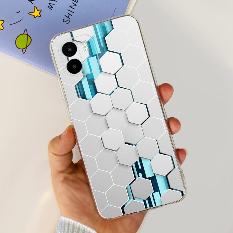 For Xiaomi Redmi A2 Case Redmi A2+ Luxury Painted Cover Clear Silicone Soft TPU Phone Case For Xiaomi Redmi A2 Plus RedmiA2 Bags