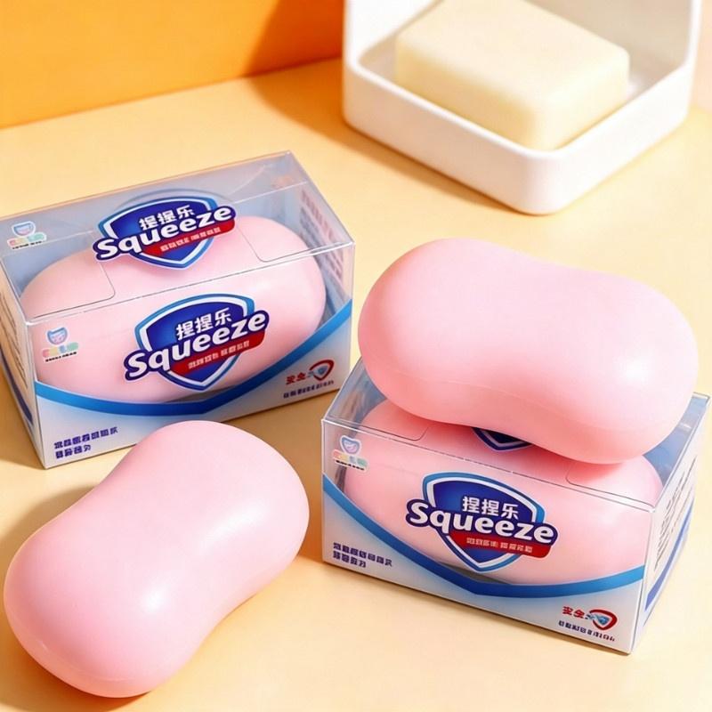Handmade Imitation Soap Crunchy Soap Stress Toy Soft Asmr Fidget Toy Stress Relief Sensory Toy Slow Rebound Pocket Size