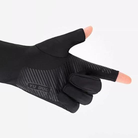 Men Sun Protection Gloves, Ultra Thin Summer Driving Gloves, Anti-Slip Palm, UV Protection Gloves for Fishing Cycling Hiking