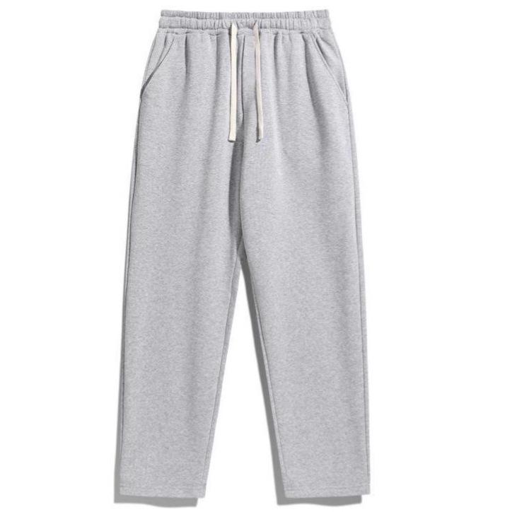 European & American Women s Plus Velvet Loose High Waist Solid Color Sweatpants - 2026 Autumn/Winter Collection S
