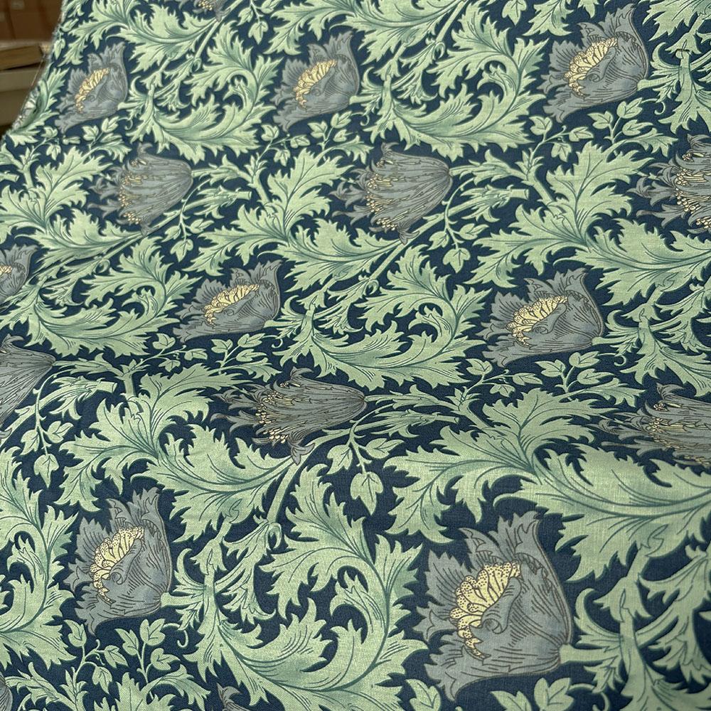 145x50cm Retro Style Morris Floral Printing Cotton Fabric For Sewing Clothing Dress Shirt DIY Pillowcase Bag Quilting Materials