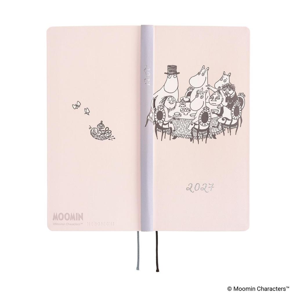 Hobonichi Techo 2027 Weeks English Edition the Table January Start Weekly Planner Weekly Left Slim Vertical Moomin/Around
