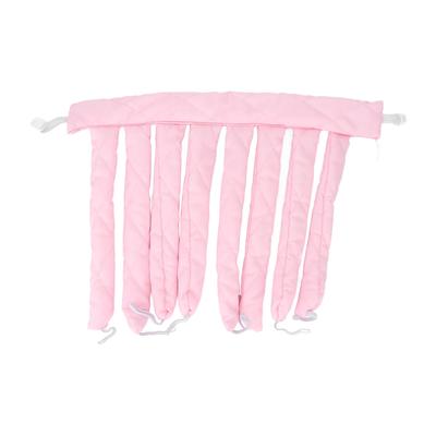 Heatless Curling Rod Sleeping Hair Curl Styling Roller Ribbon for Women Girls Extra Long HairPink