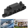 4 Position Bus Bar M10 Studs Power Distribution Block for Automobile RV Yacht 48V  250A