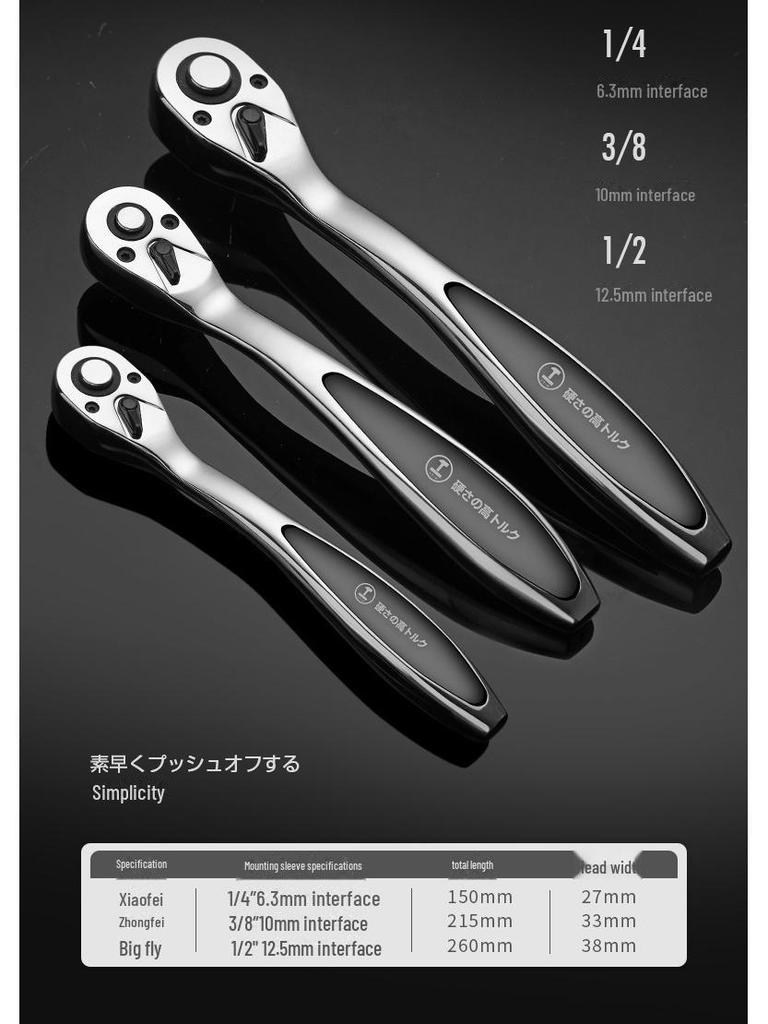Green Forest Multi-Functional Ratchet Wrench Set - Large, Medium, Small Universal Two-Way Tool for Auto Repair