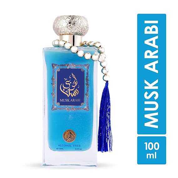 Al-Fakhr Alcohol Free Musk Arabi Premium Scent, Fresh & Soothing Fragrance, Long Lasting Perfume Spray For Men, 100ml