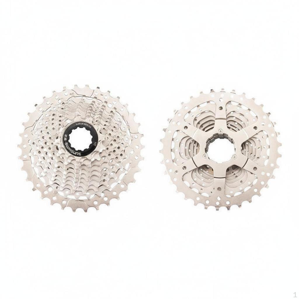 Cassette de Bicicleta Amplia Compatibilidad Volante de Bicicleta Cambio de Marchas Suave 9 Velocidades para