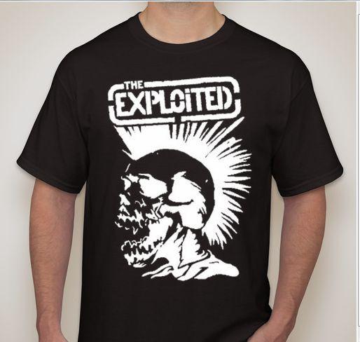 THE EXPLOITED Череп Могавков Панк-рок хардкор трэш группа Футболка XXL