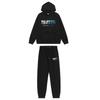 Herren Gradient Buchstaben Bestickter Hoodie Jogginganzug Set - Übergroß Fleece Warm Lässig Trainingsanzug Winter