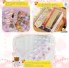 Transparent Sticker A6 Size x 1 Refills x 20 Underlay Sheets x 2 Zippered Pockets x Card Mini Sticker Mini Clear Cute Sticker Sticker Perfect for Fan