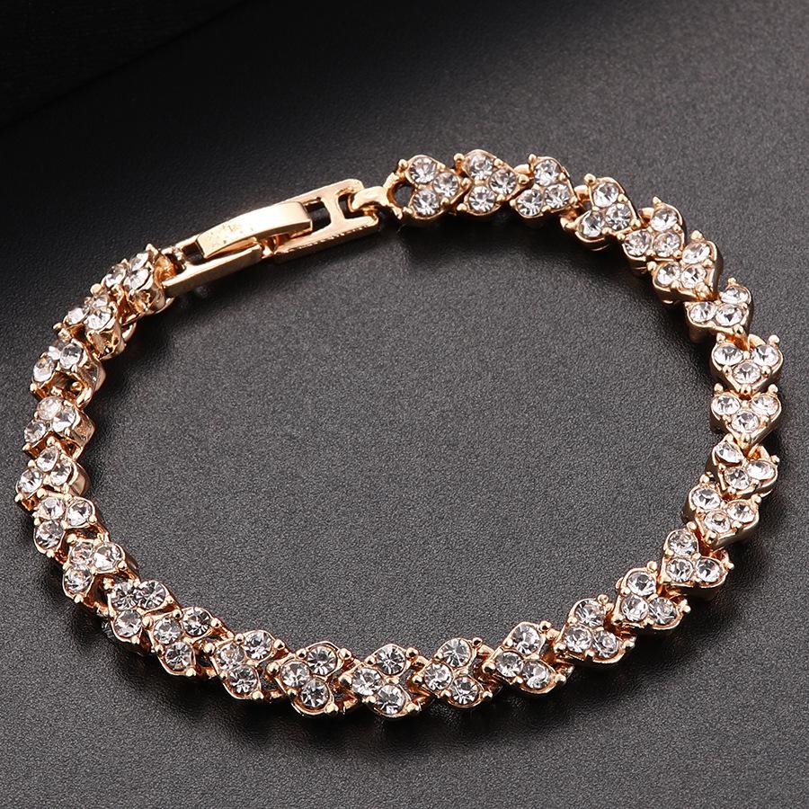 Korean Style Rhinestone Crystal Roman Bracelet Wristband Fashion Accessory