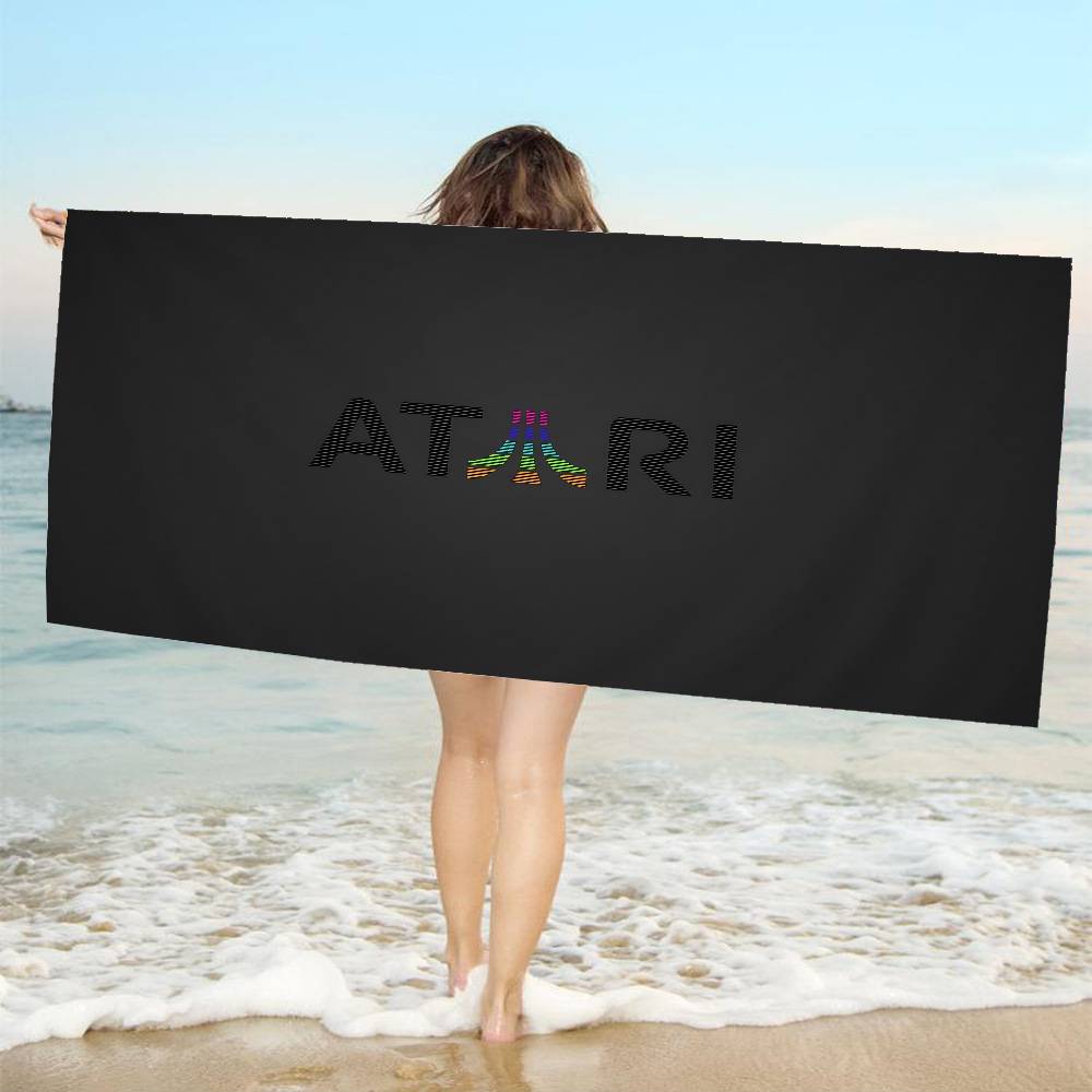 A-AtariS Game Logo Microfiber Beach Towel Absorbent Quick dry Soft Yoga Swimming Resort Mountain Climbing Towel