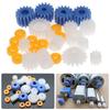 White Gear Set 26 Pcs Car Accessories DIY Craft Parts