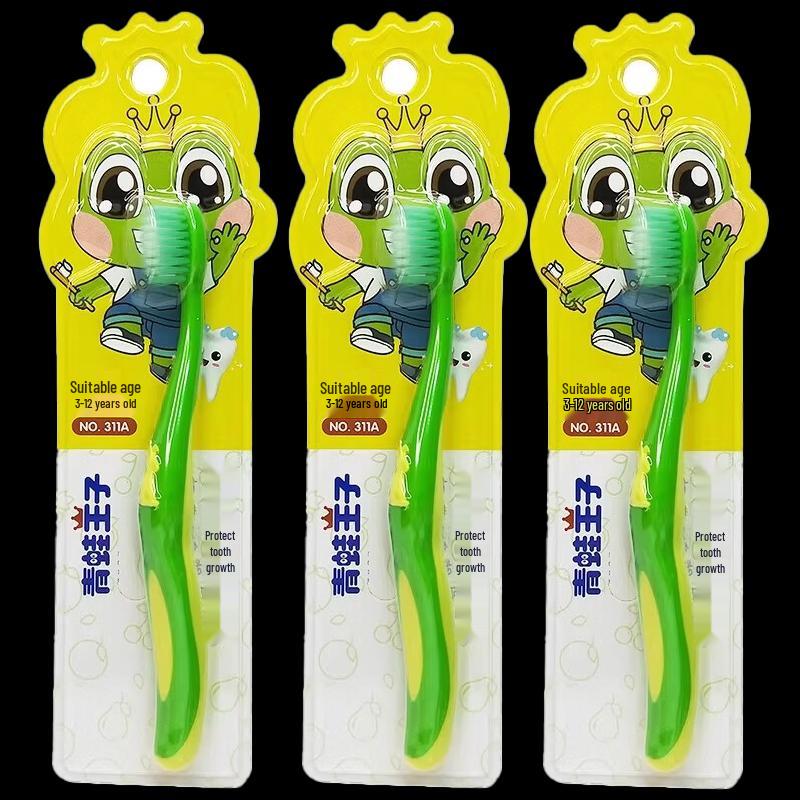 Frog Prince Miaojiwa Kids Toothbrush 3-Pack