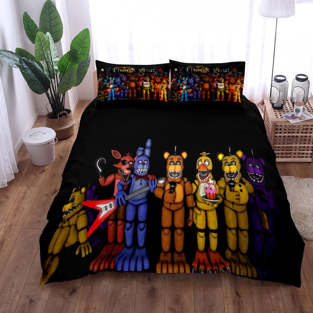 Friday Night Bear Duvet Cover Set King Queen Double Full Twin Single Size Bed Linen Set
