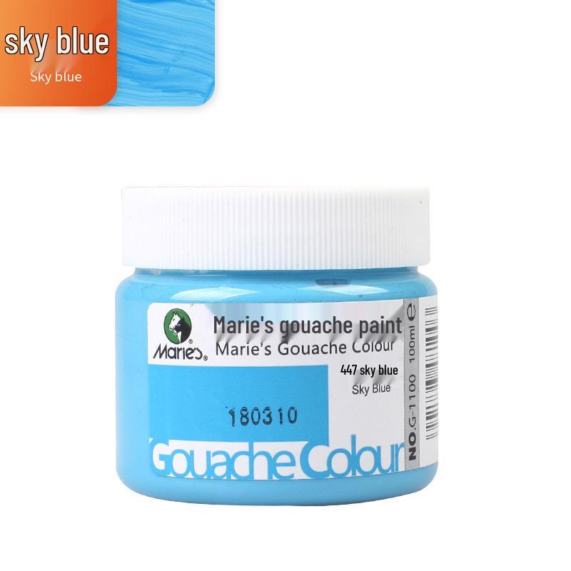 Mali Afwasbare Gouache Verf 100ml - Handgeschilderde Kleuren voor Kinderen en Studenten