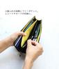 VIA DOAN Women's Slim L-Shaped Zipper Long Wallet, Genuine Leather, Polka Dot Pattern, Made in Japan [No. 561]