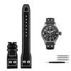 Für IWC Big Pilot Mark 18 Spitfire Braun blau Rindsleder Faltschließe Uhrenarmband Herren Echtes Leder Nieten Armband 21 22mm
