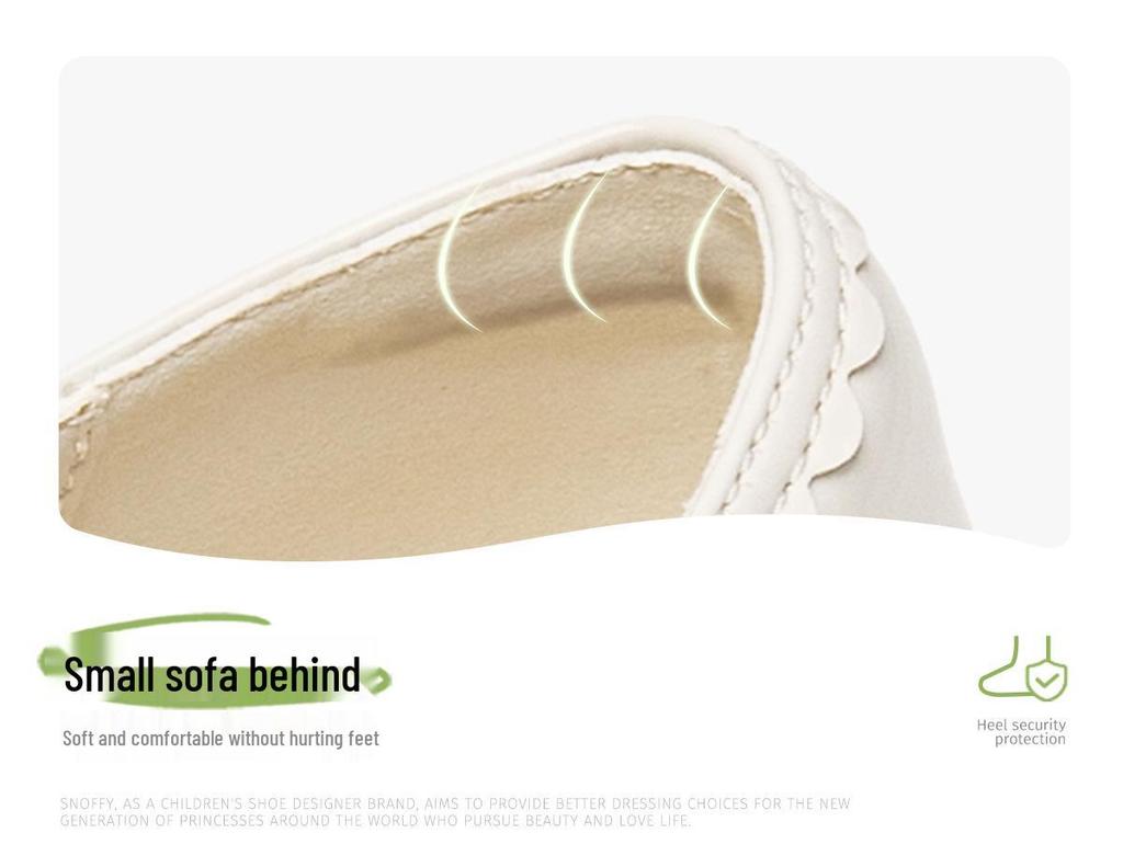 Snuffy Girls' New Year Red Princess Lolita Leather Shoes - Fashionable, Soft Sole for Spring/Autumn 2026